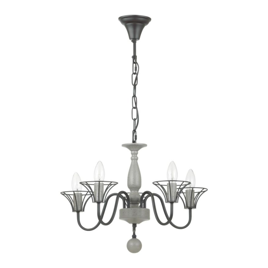 Люстра LUMION 5295/5 LAKE серый