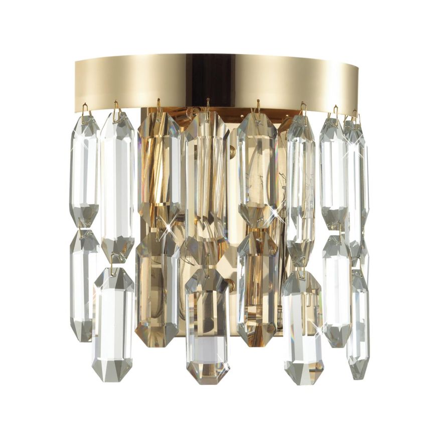 Настенный светильник ODEON LIGHT 4986/2W DAKISA золотой/хрусталь