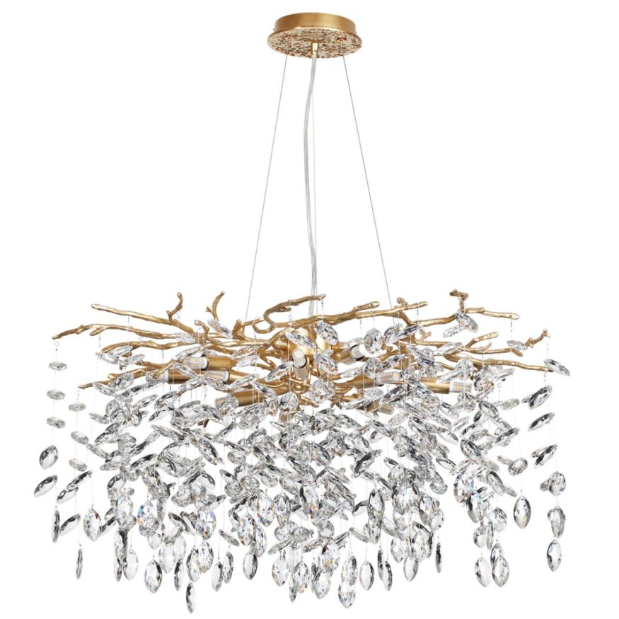 Люстра ODEON LIGHT 4969/10 DELICA античн.бронза/прозрачный