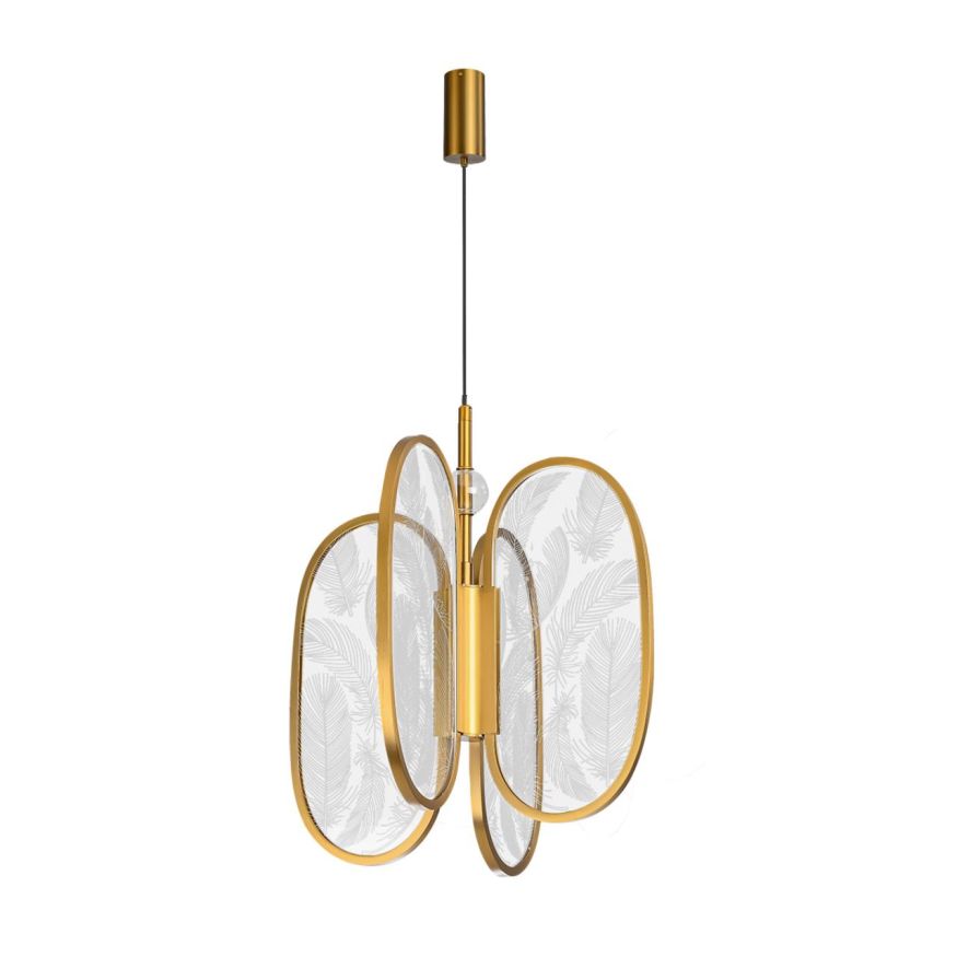 Подвесной светильник ODEON LIGHT EXCLUSIVE 6664/38L PIUMA античная бронза
