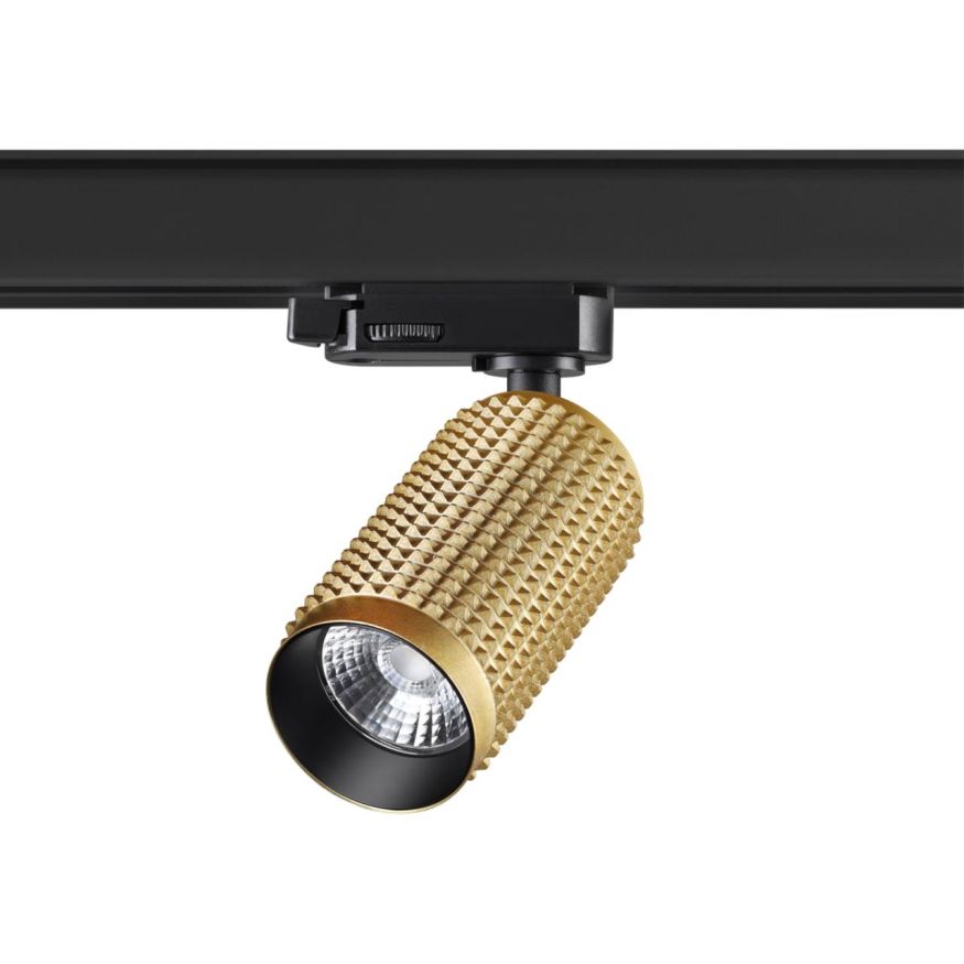 Трехфазный трековый светодиодный cветильник NOVOTECH 358500 MAIS LED золото