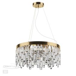 Люстра ODEON LIGHT 4986/6 DAKISA золотой/хрусталь