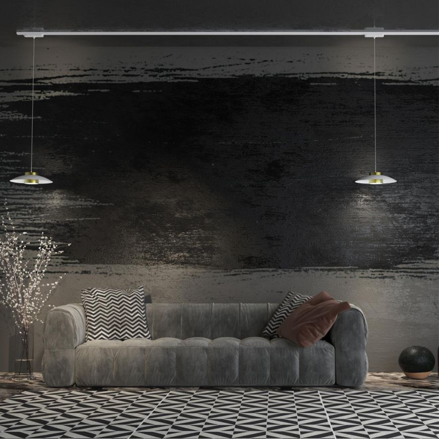 Светильник трековый однофазный трехжильный NOVOTECH 358896 PILZ белый/золото