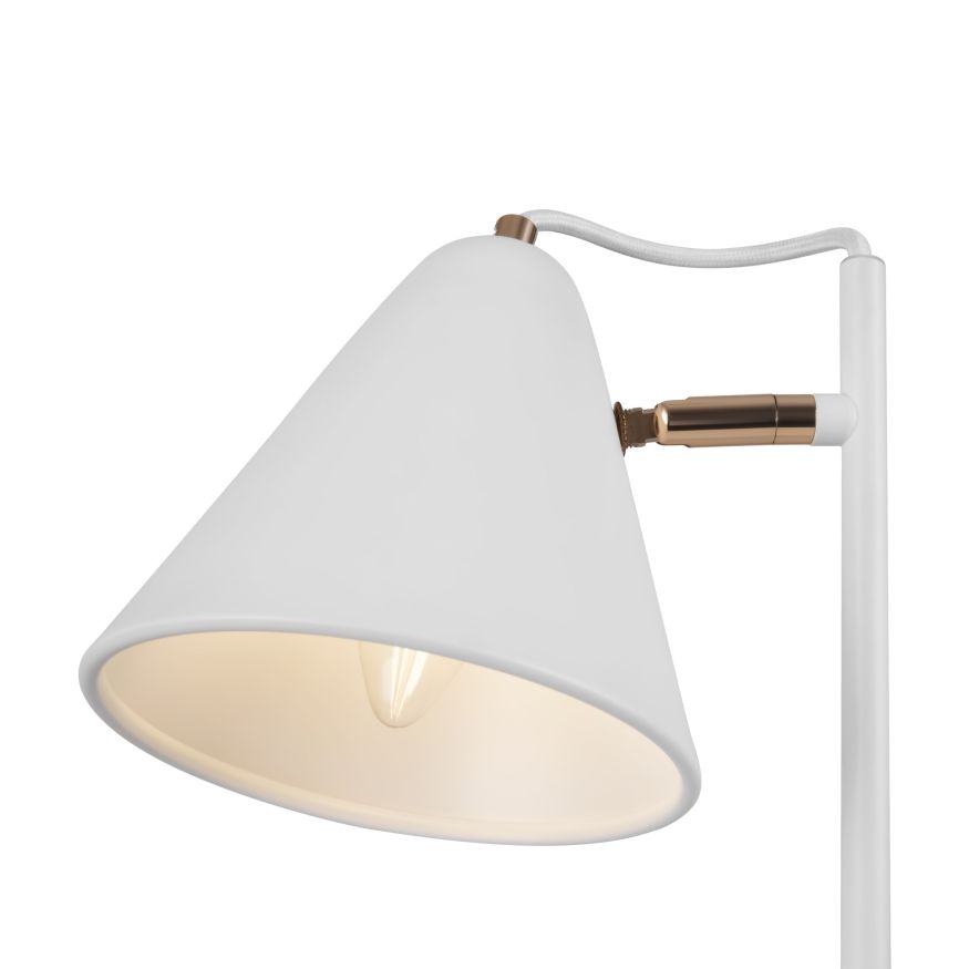 Настольный светильник Freya FR8001TL-01WG Freya Falke Market Белый с Золотом