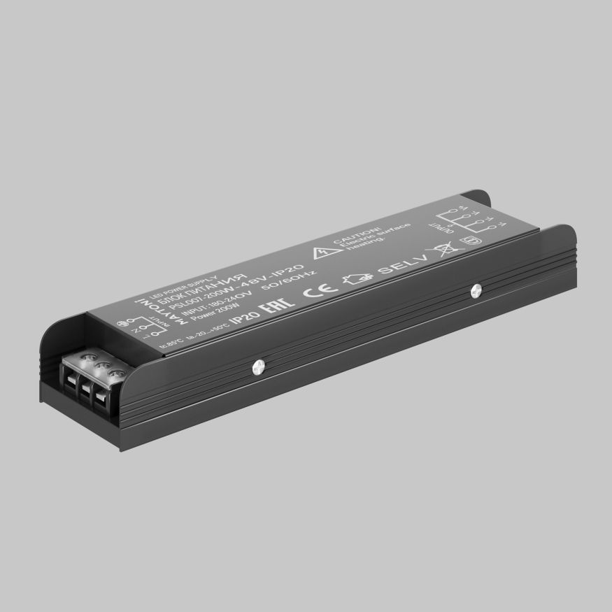 Источник напряжения Technical PSL007-200W-48V-IP20 MAYTONI Power Supply Magnetic Черный