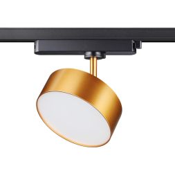 Светильник трековый однофазный трехжильный светодиодный NOVOTECH 358757 PROMETA матовое золото