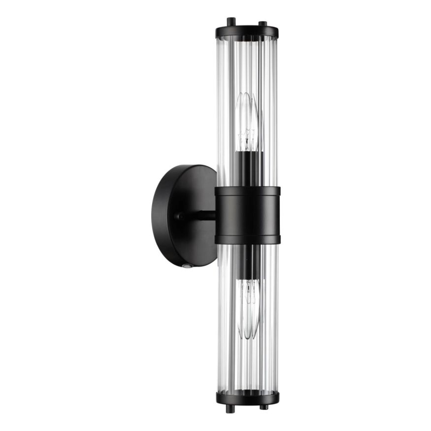 Настенный светильник ODEON LIGHT 4944/2W KEPA черный/прозрачный/стекло