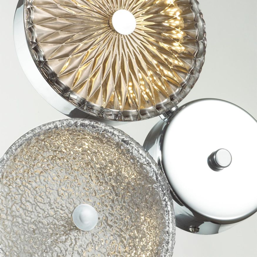 Бра ODEON LIGHT EXCLUSIVE 5416/14WL CARAMELLA хром/св.коричневый/св.серый