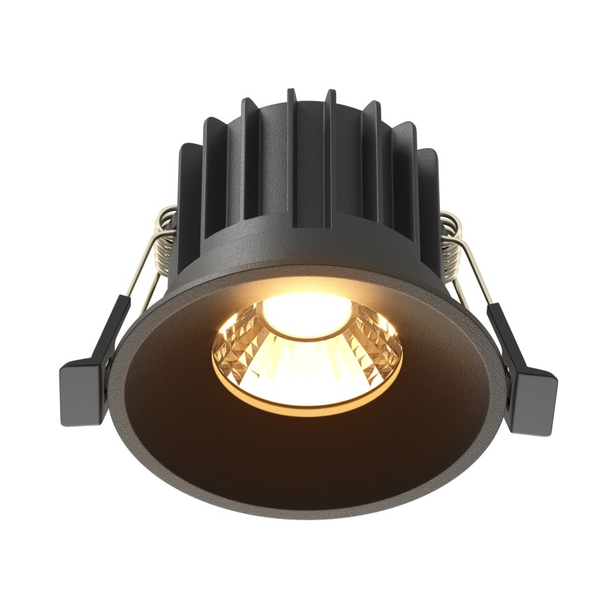 Встраиваемый светильник Technical DL058-12W2.7K-B MAYTONI Round Черный