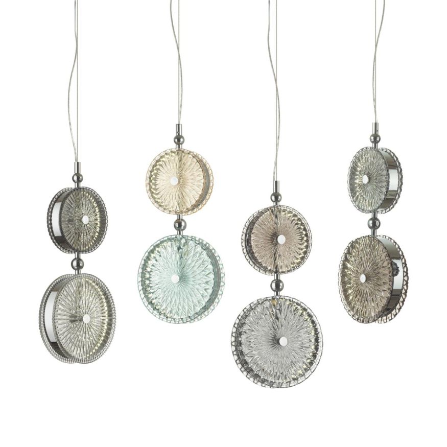 Подвес ODEON LIGHT EXCLUSIVE 5416/13LA CARAMELLA хром/серый/светло-серый