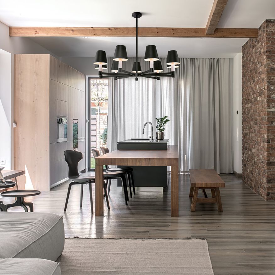 Подвесной светильник Maytoni MOD104PL-07B Maytoni Tet-a-tet Черный