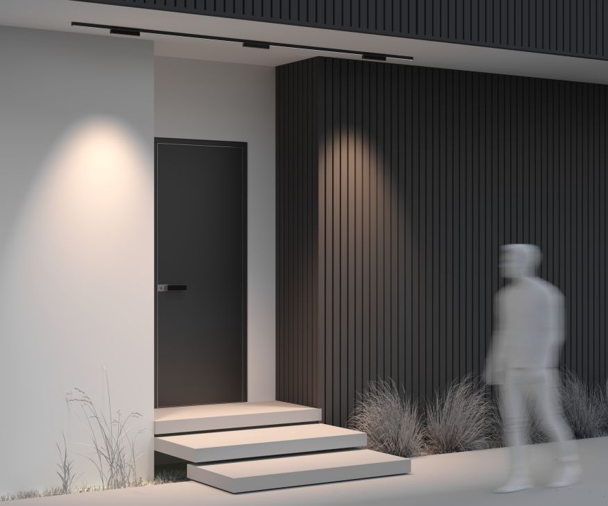 Уличный трековый светильник Outdoor O-TR02-2-S-12WB3K MAYTONI Points Черный