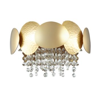 Бра ODEON LIGHT 4636/2W ULLA золото/хрусталь/металл