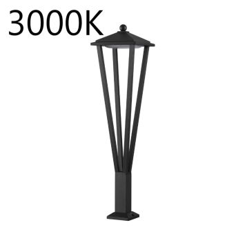 Уличный светильник ODEON LIGHT 6655/12GL3 BEARITZ черный