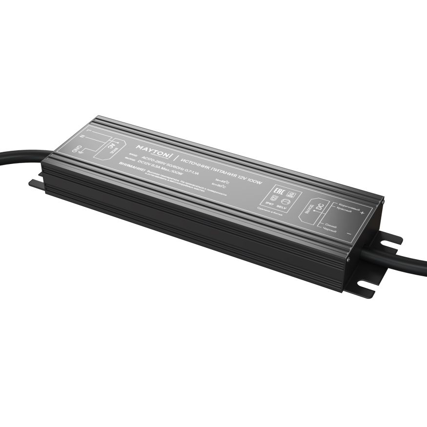 Источник напряжения Led Strip 020206 MAYTONI Блоки питания 12В Черный