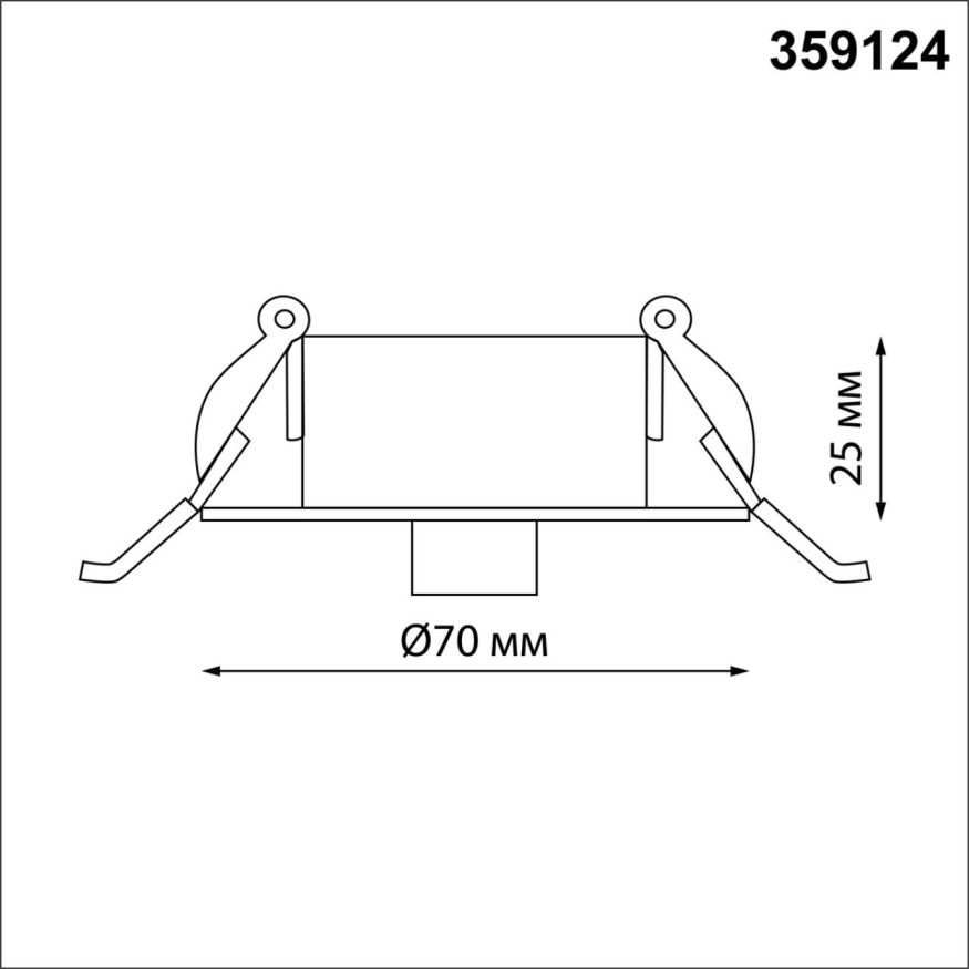 База для встраиваемого монтажа светильников 359128-359133 NOVOTECH 359124 RAMO черный