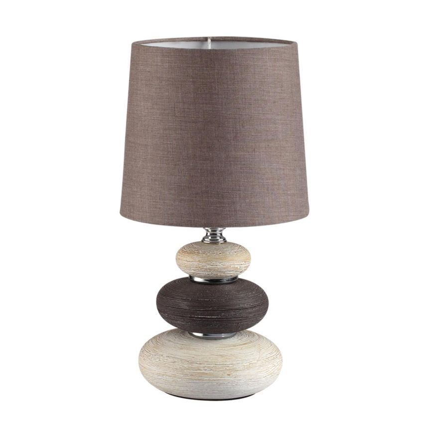 Настольная лампа LUMION 8126/1Т LATZA коричневый, бежевый, белый