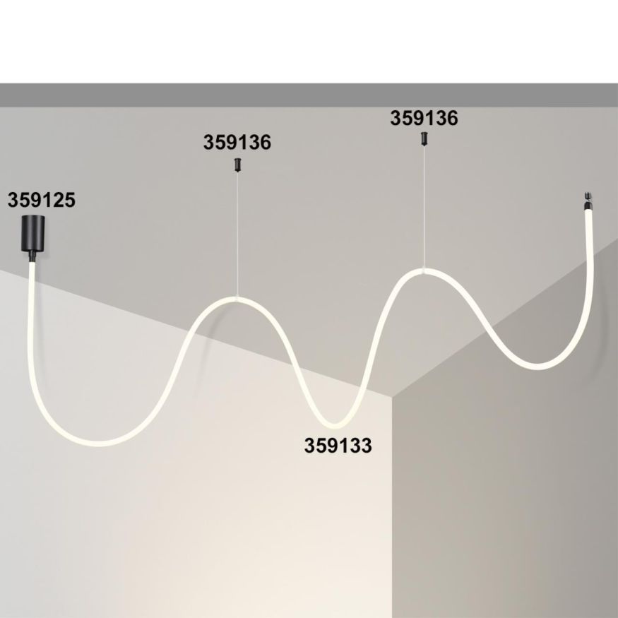 База для накладного монтажа светильников 359128-359133 NOVOTECH 359125 RAMO черный