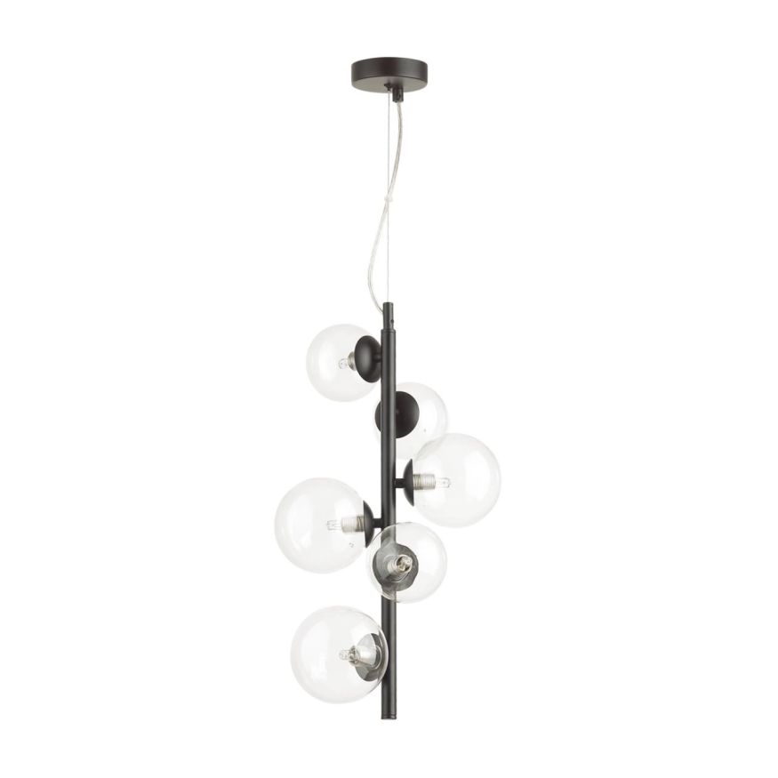 Подвес ODEON LIGHT 4818/6 TOVI черный/прозрачный