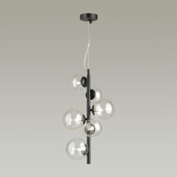 Подвес ODEON LIGHT 4818/6 TOVI черный/прозрачный