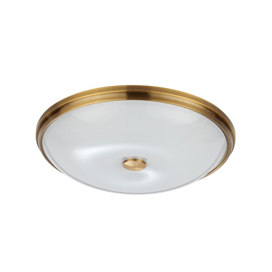 Настенно-потолочный светильник ODEON LIGHT 4956/5 PELOW античн.бронза/металл/белый/стекло