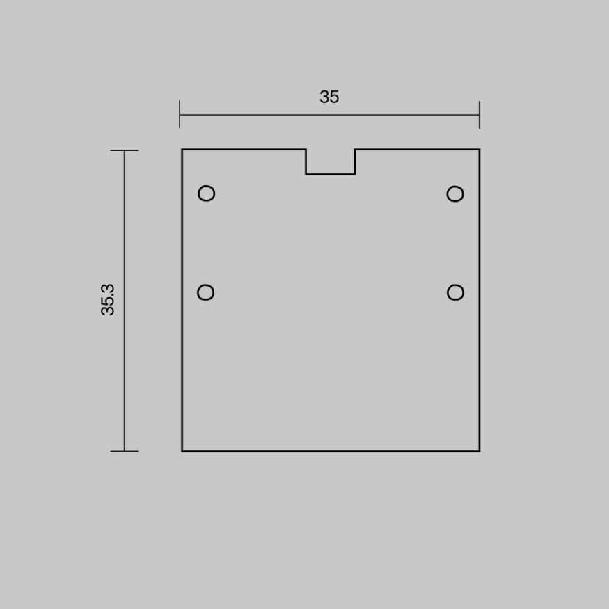 Комплектующие для профиля Led Strip 642058 MAYTONI Встраиваемый со скрытым фланцем профиль Серебро