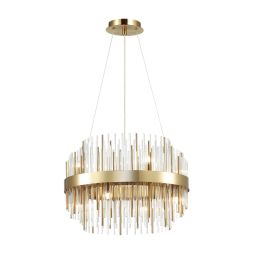 Люстра ODEON LIGHT 4639/8 IDA золотой/металл/стекло