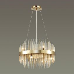 Люстра ODEON LIGHT 4639/8 IDA золотой/металл/стекло