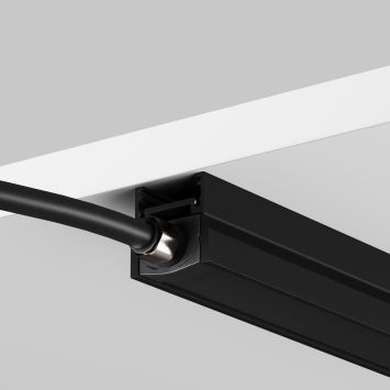 Комплектующие для уличной трековой системы с токоведущими элементами Outdoor O-TR001-PL-L2 MAYTONI Комплектующие для уличной трековой системы Elasity IP Черный