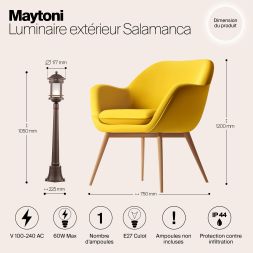 Ландшафтный светильник Outdoor O031FL-01BR MAYTONI Salamanca Коричневый