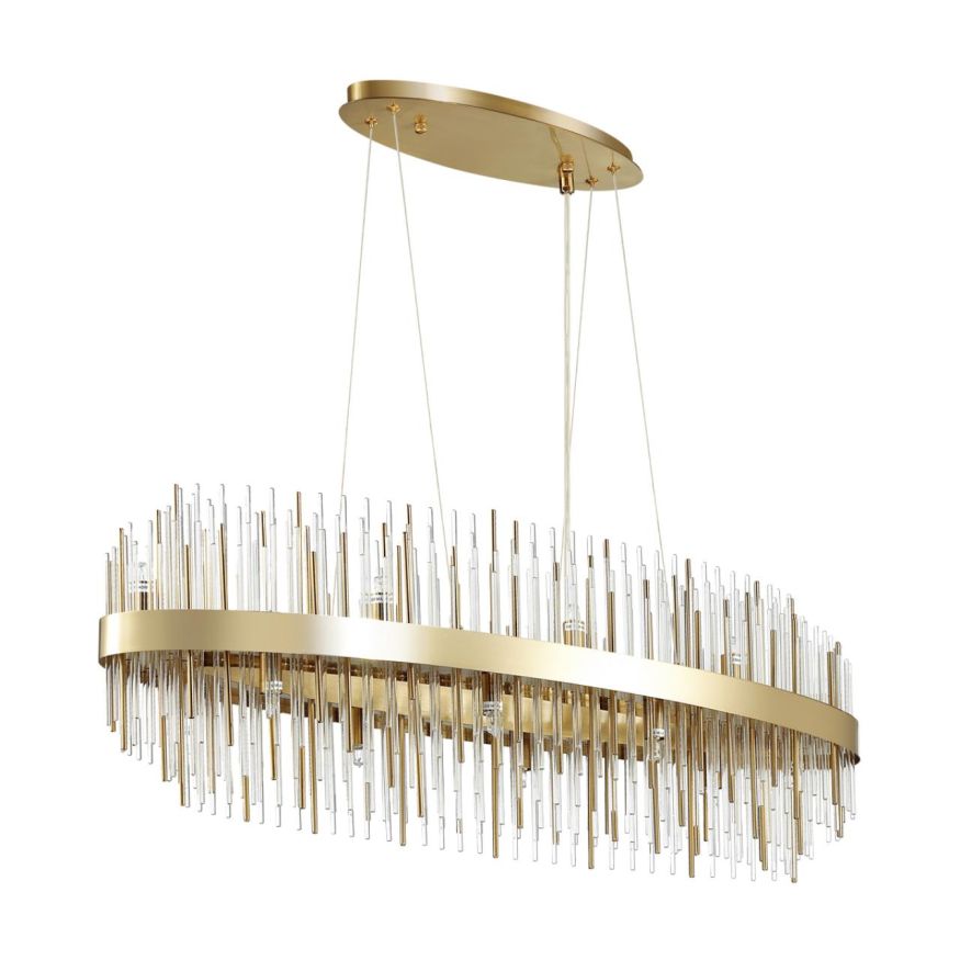 Люстра ODEON LIGHT 4639/16 IDA золотой/металл/стекло