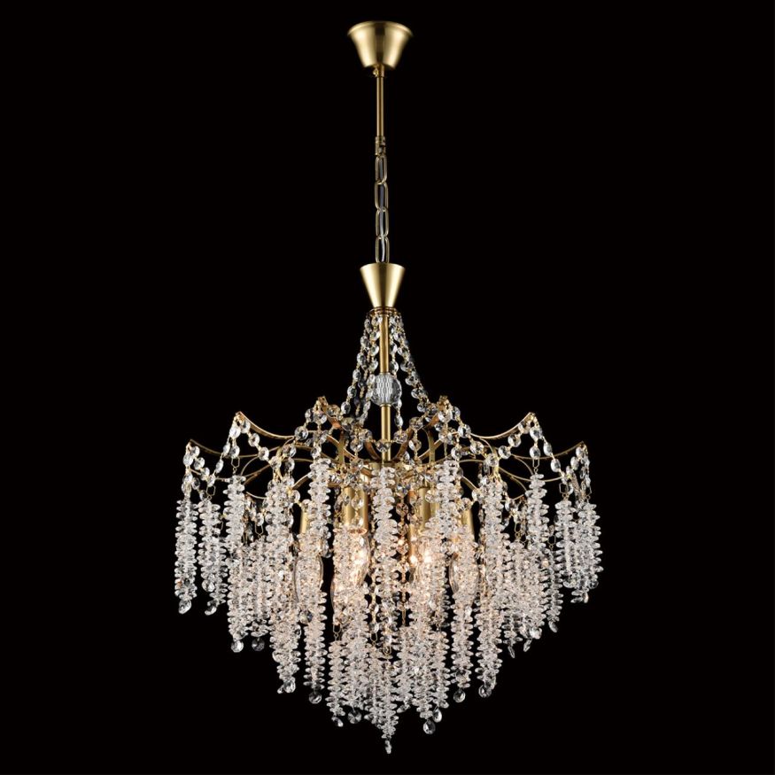 Люстра подвесная LUMION 8243/6 KRISTINA латунь