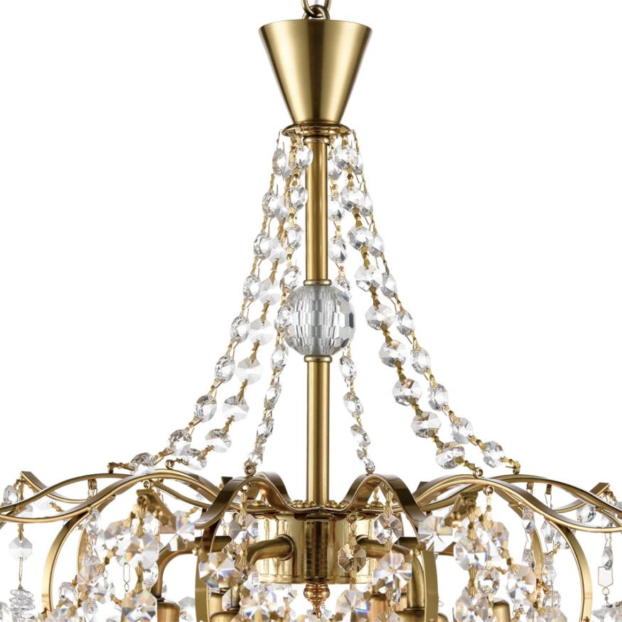 Люстра подвесная LUMION 8243/6 KRISTINA латунь