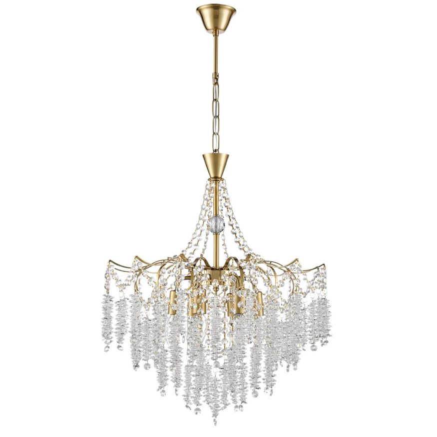 Люстра подвесная LUMION 8243/6 KRISTINA латунь