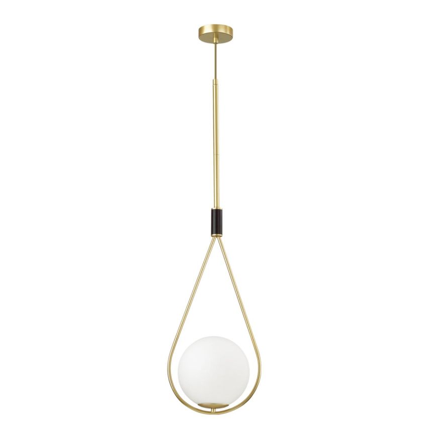 Подвес ODEON LIGHT 4810/1A FLARI золтой/черный/белый