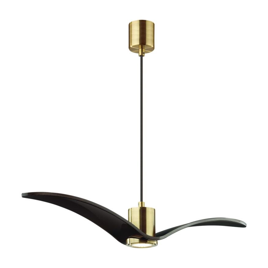 Подвес ODEON LIGHT 4900/1A BIRDS чёрный/бронзовый/стекло