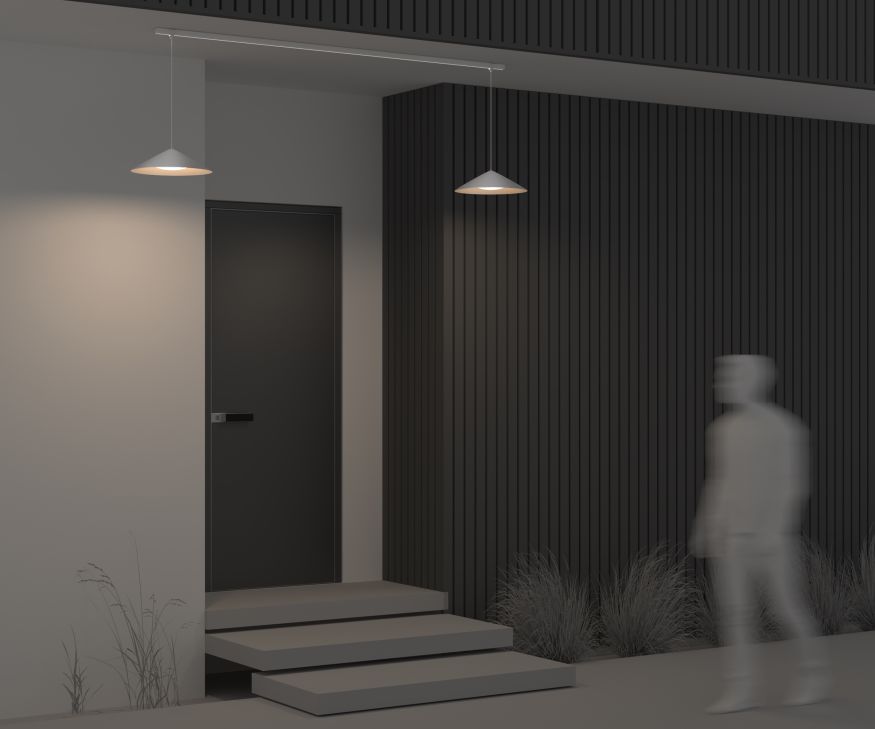 Уличный трековый светильник Outdoor O-TR01-1-P-12WW3K MAYTONI Campana Белый