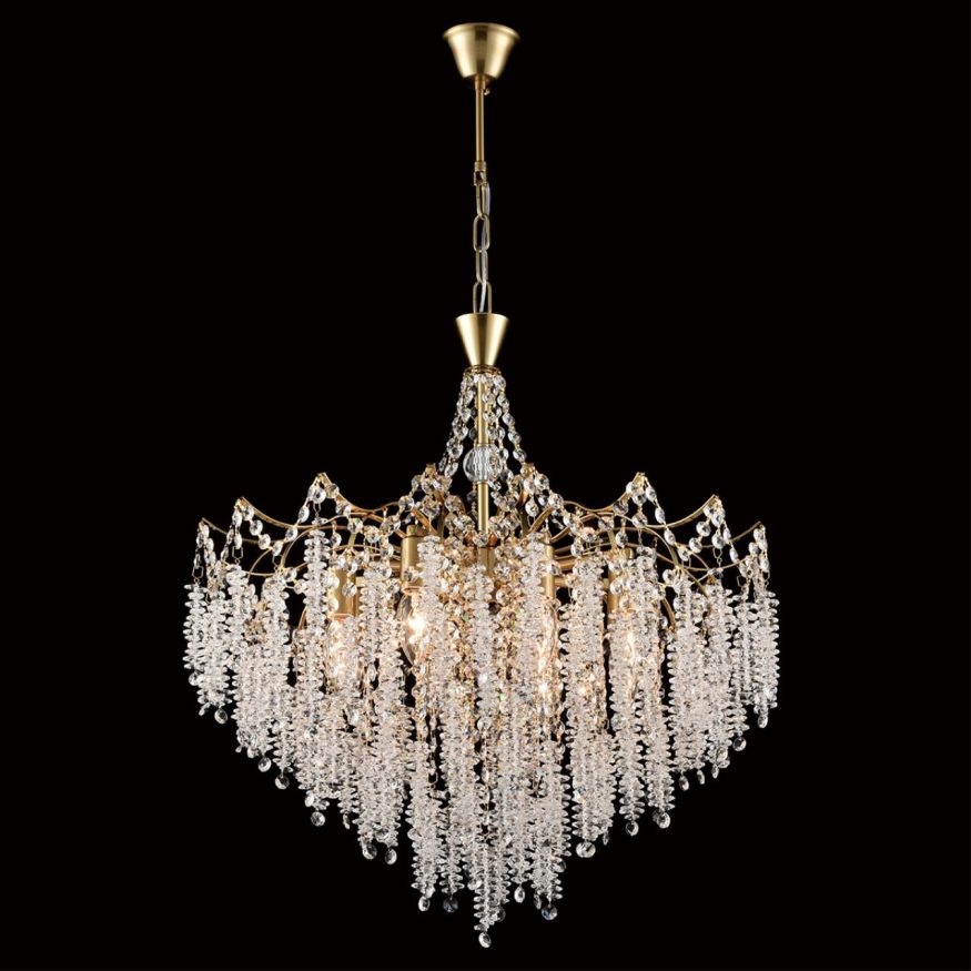 Люстра подвесная LUMION 8243/8 KRISTINA латунь