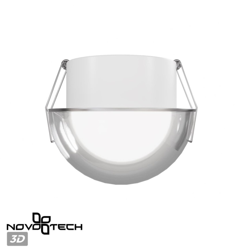 Светильник влагозащищенный встраиваемый светодиодный с переключателем цветовой температуры NOVOTECH 359434 LARGO белый