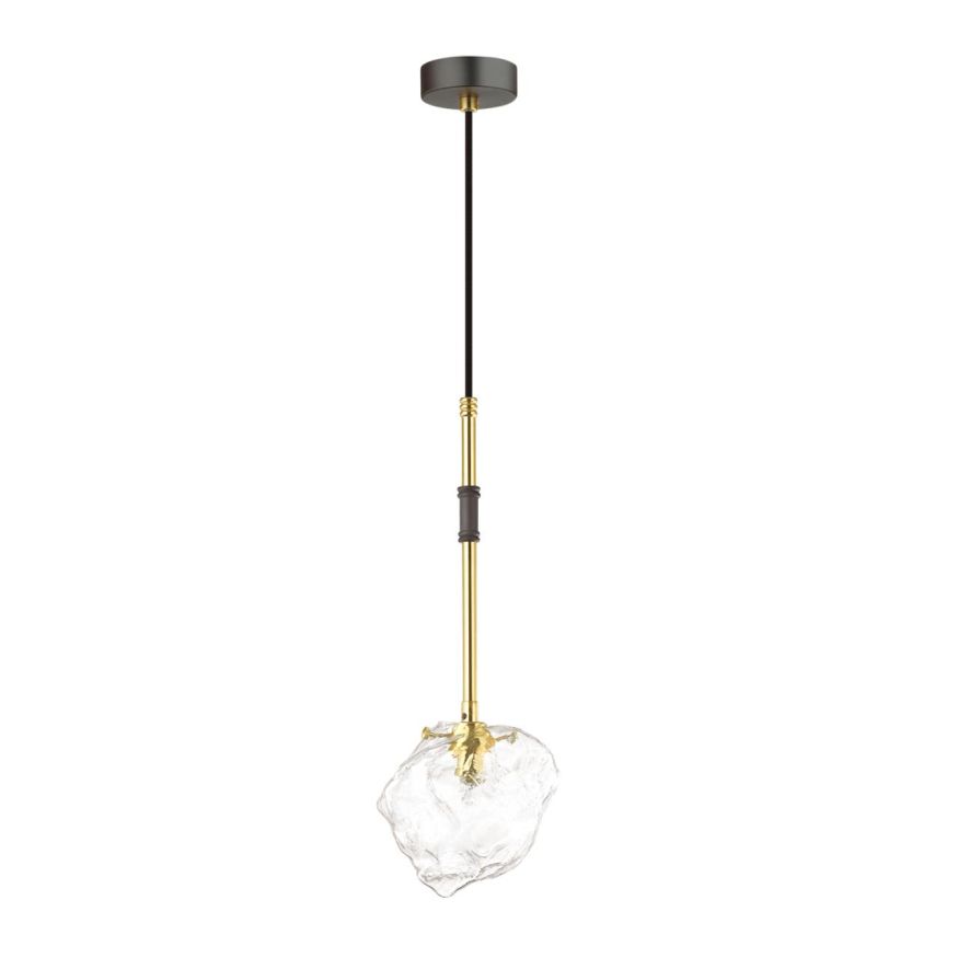 Подвес ODEON LIGHT 4789/1 STONO черный/золотой/прозрачный