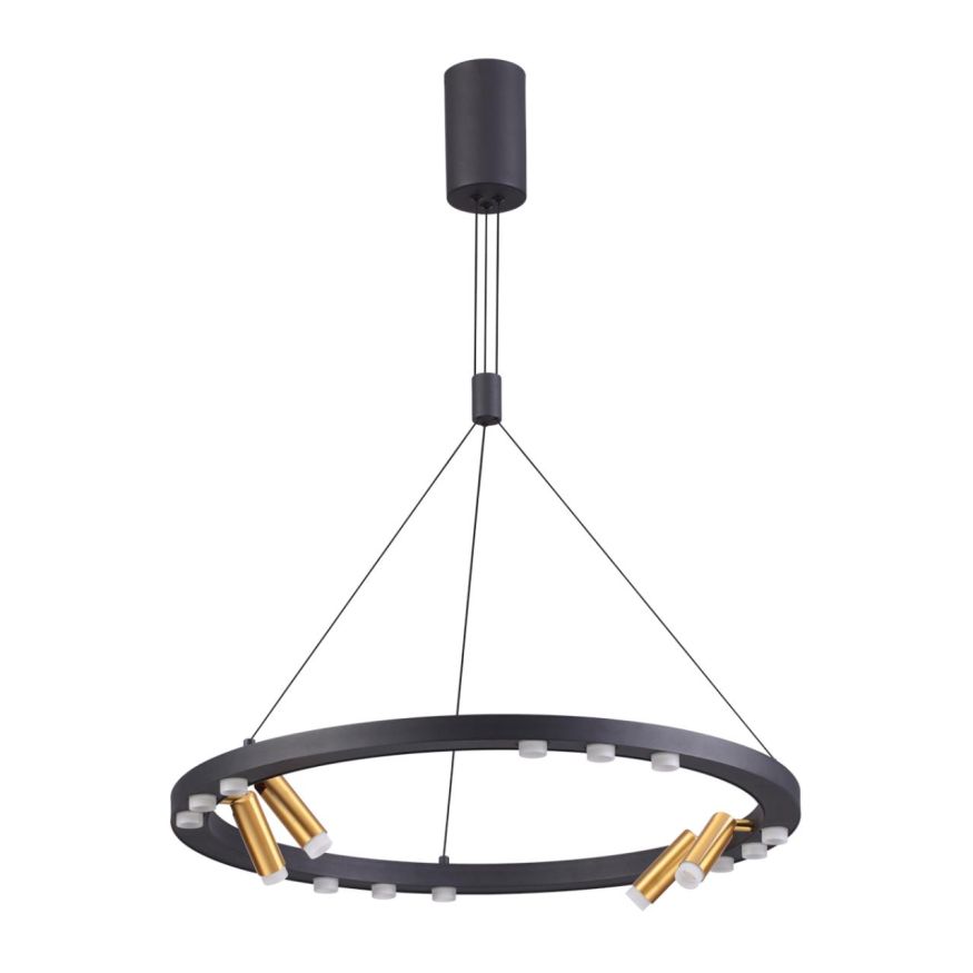 Подвесной светильник ODEON LIGHT 3918/48L BEVEREN черный/золотистый