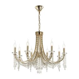 Люстра ODEON LIGHT 5063/8 CAPEL золото/прозрачный