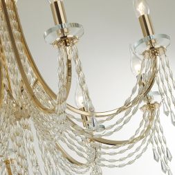 Люстра ODEON LIGHT 5063/8 CAPEL золото/прозрачный