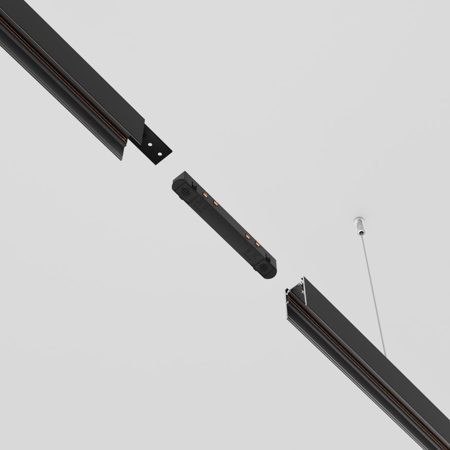 Комплектующие для систем освещения с токоведущими элементами Technical TRA034PC-42B MAYTONI Accessories for tracks Exility Черный