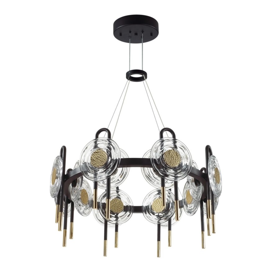 Люстра ODEON LIGHT EXCLUSIVE 5407/92L MAGNET черный/золото/металл/стекло