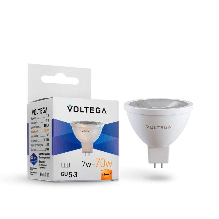 Лампочка Voltega 7062 Voltega Sofit GU5.3 Lens Матовый