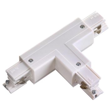 Соединитель &quot;Т&quot; правый внешний с токопроводом для трёхфазного шинопровода NOVOTECH 135054 белый
