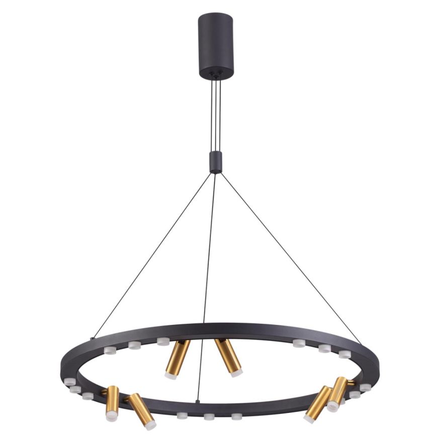 Подвесной светильник ODEON LIGHT 3918/63L BEVEREN черный/золотистый