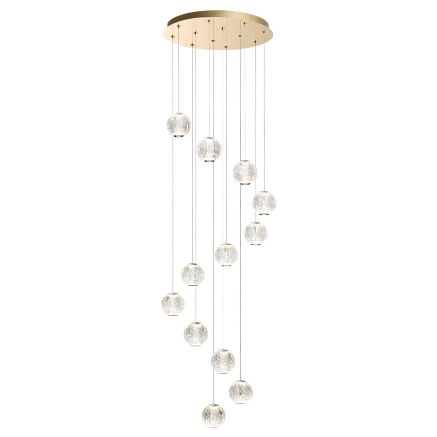 Люстра ODEON LIGHT 5008/56L CRYSTAL золотой/прозрачный