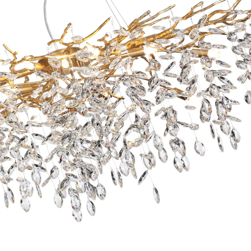 Люстра ODEON LIGHT 4969/14 DELICA античн.бронза/прозрачный